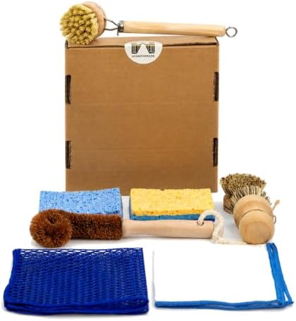 8-Piece Kitchen Brush Set for Pots, Dishes, Cups & Glasses by Unknown