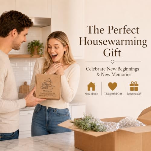 House Warming Gift New Home, Wooden Measuring Cups and Spoons Set, Housewarming Basket for Homeowners Couple Women, Closing Gifts for Home Buyers, First Apartment Kitchen Gadgets for Cooking & Baking - Image 6