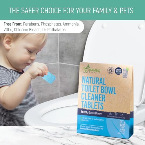 Natural Toilet Bowl Cleaning Tablets - Eco Friendly Products & Cleaning Supplies Bathroom Cleaner Refill Tablet Pack Of 12/24/48 Tabs (24) - Image 6