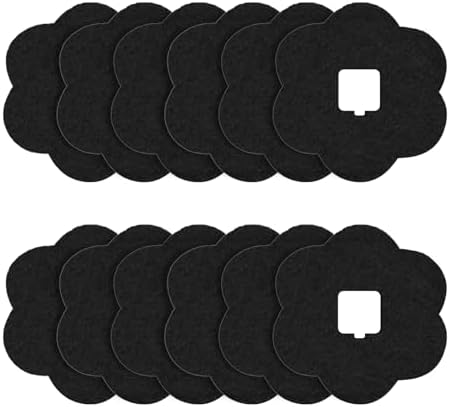 ENLOY 7.2 Inch Universal Trash Can Charcoal Filters Replacements 12 Pack by ENLOY