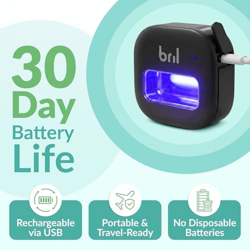 Bril UV-C Toothbrush Sanitizer and Holder, Wall Mounted, Rechargeable - Image 4