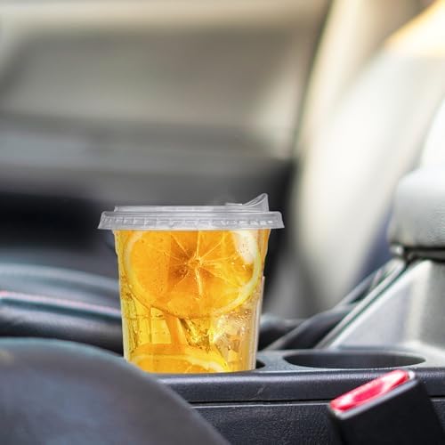 Qinsihwn 20 oz Clear Plastic Cups with Strawless Sip Lid,25 Sets Disposable Iced Coffee Cups with Lids,Disposable Clear Plastic Cups with Lids for Iced Coffee,Smoothie,Cold Drinks for Party - Image 7