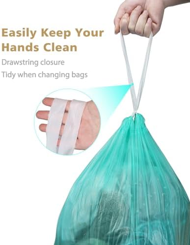 AYOTEE Compostable Trash Bags 4 Gallon Drawstring Trash Bags,100 Count - Image 4