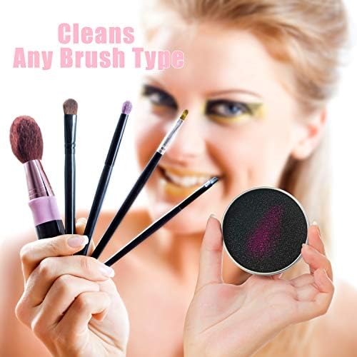 TailaiMei 4 Pack Color Removal Cleaner Sponge, Quickly & Easily Clean Makeup Brushes Without Water or Chemical Solutions Eliminating Drying Time - Switch Eyeshadow Colored Immediately - Image 3