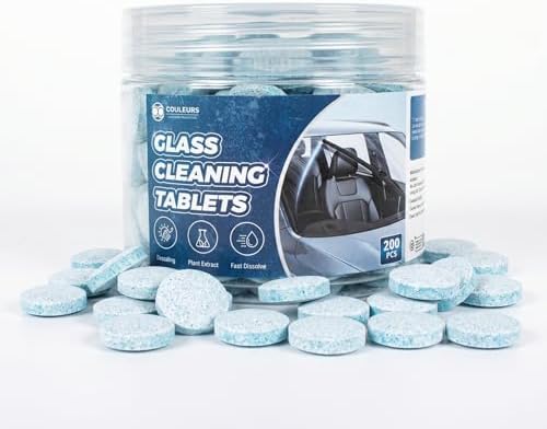 Coldcool 200-Pack Car Windshield Washer Tablets - Washer Fluid Tablets Glass Cleaner Concentrate, Car Windshield Wiper Fluid, Safe for All Vehicles. by coldcool