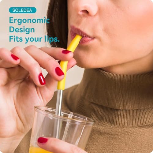 20 oz Straight Metal Straws with Silicone Tip for 20 oz Tumbler - Image 3