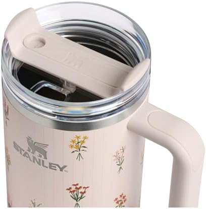 STANLEY Quencher H2.0 Flow State Tumbler, 30 oz, Rose Quartz Bouquets - Image 2
