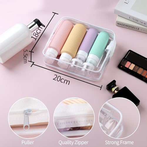 Mrsdry 16 Pack Travel Bottles for Toiletries, Large 6oz Silicone Travel Containers, Leak Proof Refillable Liquid Shampoo And Conditioner Travel Essentials - Image 5