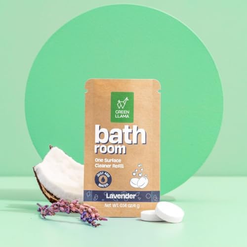 Green Llama Bathroom Refill 3-Pack - Certified Compostable Packaging, Natural Cleaning Solution for Bathrooms - Eco-Friendly and Sustainable - Image 3