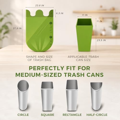 ANECO Compostable Food Waste Bags 13 Gallon, 50 Count - Image 5