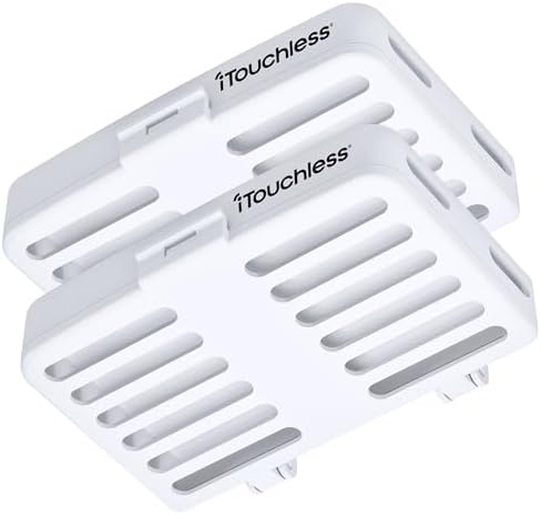 iTouchless AbsorbX Odor Removal Kit with Replaceable Deodorizer (2-Pack) by iTouchless