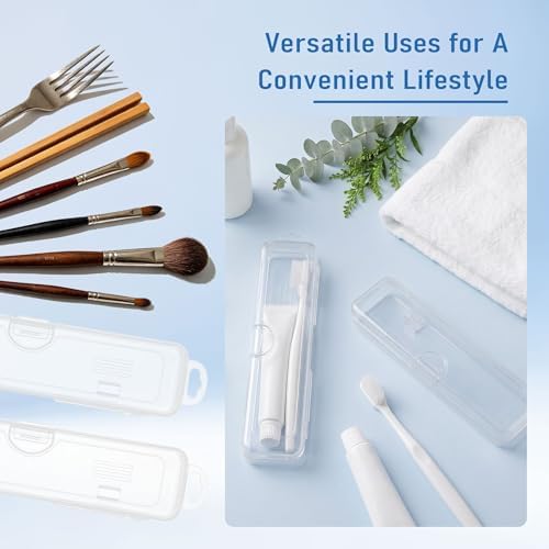 Travel Toothbrush Holder, Transparent (4-Pack) - Image 6