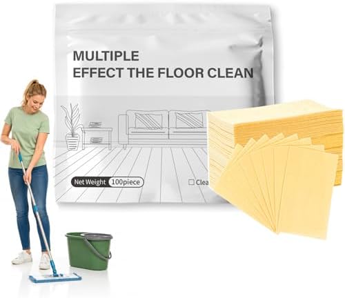 Floor Cleaning Tablets for Mopping, 100 Count Multi-Surface Cleaner Tabs for Hardwood Tile Laminate Floors, Floral Scent Mop Cleaning Solution for Home RV Office (Osmanthus) by Unknown