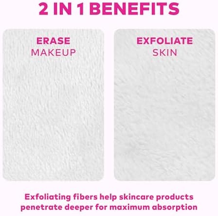The Original MakeUp Eraser 7-Day Set, Erase All Makeup with Just Water, Including Waterproof Mascara, Eyeliner, Foundation, Lipstick, Sunscreen, and More! Seashells, 7ct. - Image 6