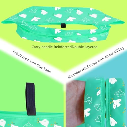 WFK Reusable Grocery Bags With Storage Box, Foldable Shopping Totes - Image 5
