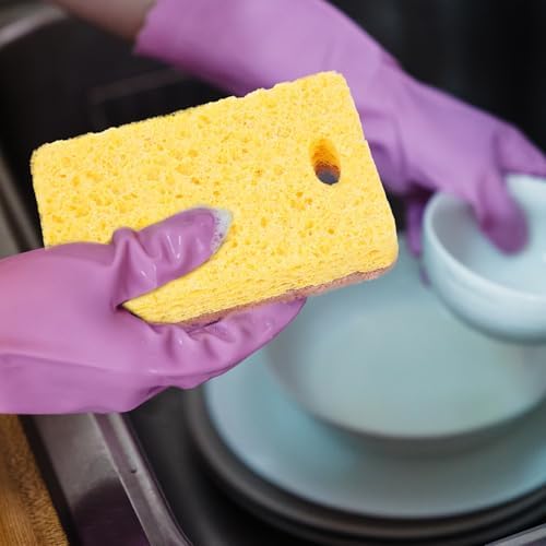 12pcs Sisal Fiber Cellulose Kitchen Cleaning Sponges Multi-Function Reusable Dish Scrub Sponge for Everyday Cooking and Wok Use - Image 6
