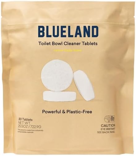 BLUELAND Toilet Bowl Cleaner Refills - Lemon Cedar - 30 tablets by BLUELAND