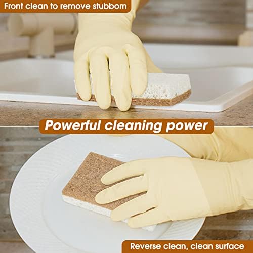 GREENTH PRO 10 Pack Nature Dish Sponge - Natural Kitchen Sponge - Coconut Fiber and Wood Cellulose Scrubber - Image 5