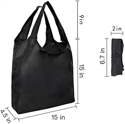 Aricsen Durable Colorful Folding Reusable Grocery Bags Handles, 20 Pack - Image 3