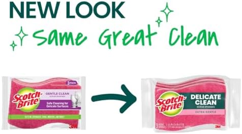 Scotch-Brite Delicate Clean Non-Scratch Scrub Sponge, 3 Pack - Image 2