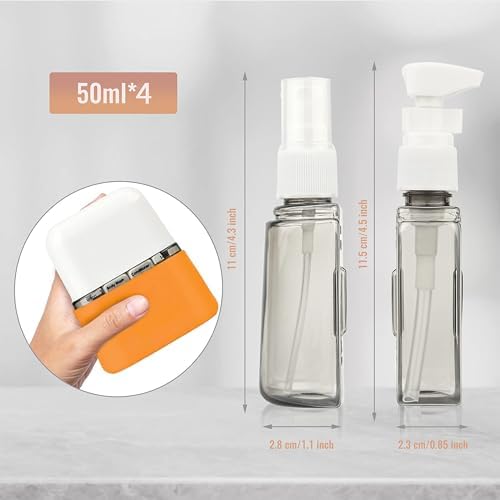 Bpluma Travel Bottles, Leak Proof Containers For Toiletries TSA Approved Airplane Accessories Kits For Liquid With Labels - Image 2