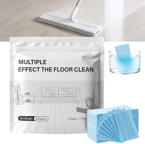 Multi-Surface Floor Cleaner Tablet, Multi-Effect Floor Cleaning Sheets, Multi Effect Floor Cleaner Sheets, Luxury Vinyl Plank & Wood Floors(Camellia Scent, 100PCS) by Unknown