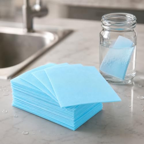 100PCS Multi-Surface Floor Cleaning Tablets, Dissolvable Hardwood Tile Laminate Cleaner, Eco-Friendly Concentrated Mop Solution for Spray Mops, Robot Mops & Buckets, with Natural Scents (Blue) by Unknown