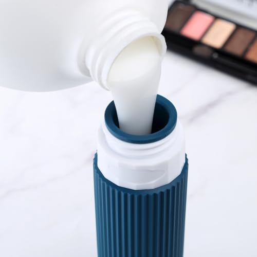 Mrsdry Travel Bottles for Toiletries, Tsa Approved 3oz Portable Travel Bottles, BPA Free Leak Proof Squeezable Silicone Travel Size Containers, Travel Accessories with Clear Toiletry Bag (4 Pack) - Image 3