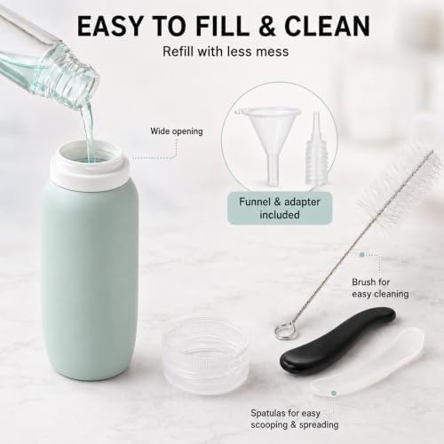 17-Piece Leak Proof Refillable Travel Bottles for Toiletries with Pouch - Image 4