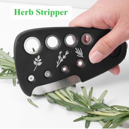 2 Pack Kitchen Gadgets Set 12 Pieces, Space Saving Cooking Tools Kitchen Accessories-Garlic Grinder, Cheese Grater, Vegetable Peeler, Pizza Cutter, Herb Stripper, Bottle Opener, Gadgets Gift Set - Image 5