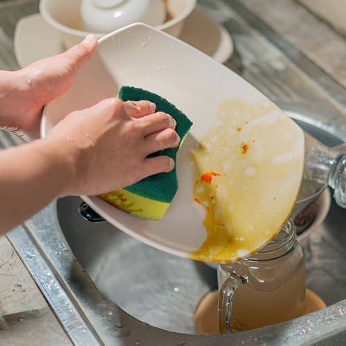 Kitchen Cleaning Sponges,96 Pack Eco Non-Scratch for Dish,Scrub Sponges. - Image 5