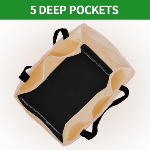 Extra Large Canvas Tote Bag with Pockets, Reusable Grocery Bags Heavy Duty - Image 2