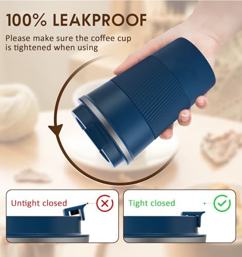KETIEE Travel Mug 12oz, Insulated Coffee Mug with Leakproof Lid - Image 3