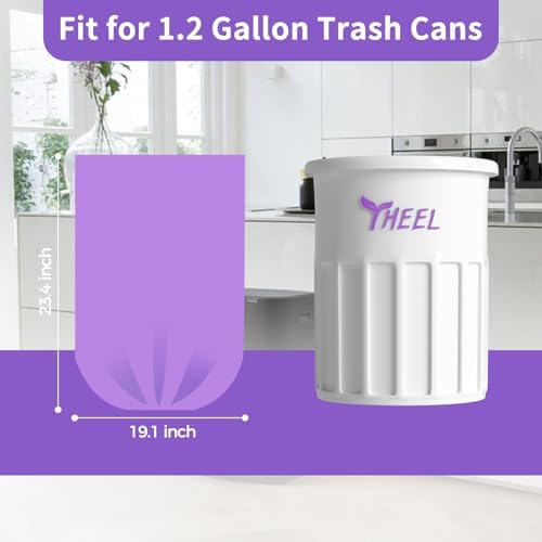 1.2 Gallon Bathroom Trash Bags Durable Tear-Resistant - 150Ct Unscented - Image 5