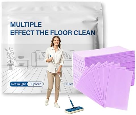 Floor Cleaning Tablets, Multi-Surface Cleaner Tabs for Hardwood, Tile, Vinyl & Marble, Deep Stain, Grease & Limescale Remover, Fresh Scents, 30/60/100 Counts by Unknown