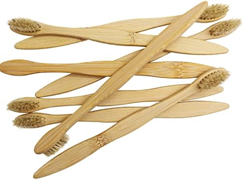 Bamboo Toothbrush Boar Bristles 100% Biodegradable and Natural 8 Pieces of One Pack - Image 5