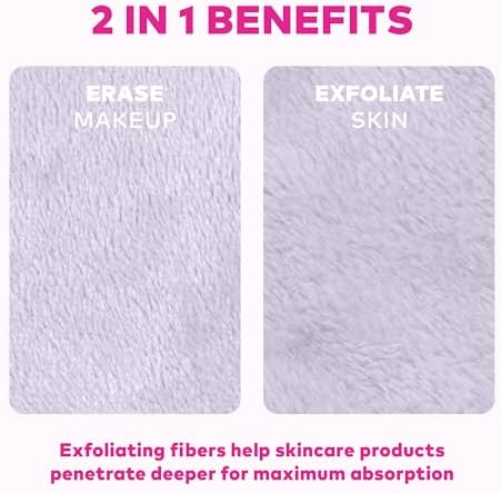 The Original MakeUp Eraser 7-Day Set, Erase All Makeup With Just Water, Including Waterproof Mascara, Eyeliner, Foundation, Lipstick, Sunscreen, and More! (Snow White), 7ct. - Image 6