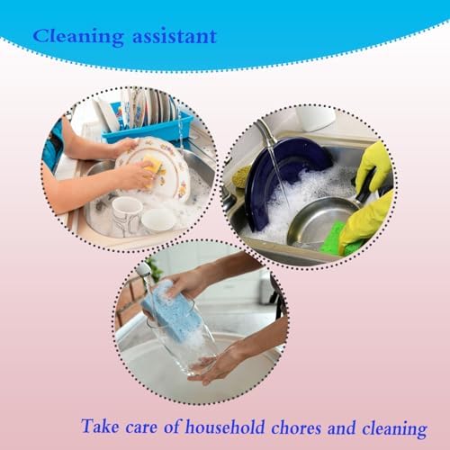 12 Pack Cellulose Kitchen Sponge,Non-Scratch Natural Clean Sponge - Image 4