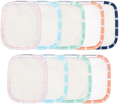 Dock & Bay Reusable Makeup Pads - Face & Skin Cleaner - Ultra Soft, Washable - 9 Pack with Included Wash Bag - (12x10cm) - Assorted Colors by DockBay