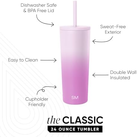 Simple Modern Iced Coffee Tumbler, Insulated | 24oz | Ombré - Image 2
