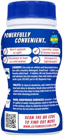 AMAZE Ultra Concentrated Bleach Tablets – Original Scent [32 tablets] - Image 3