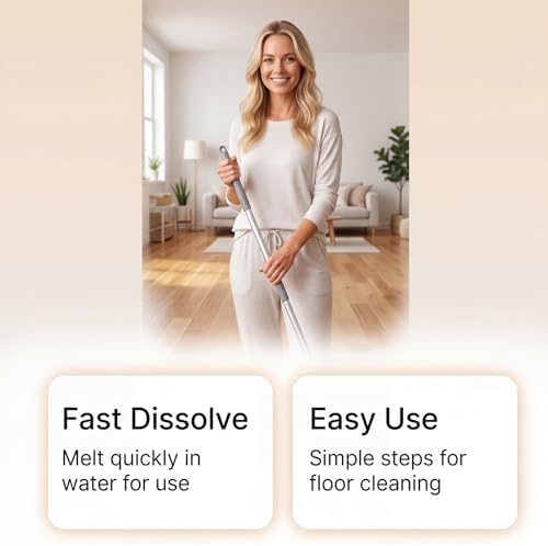 Multiple Effect The Floor Clean, FloorClean Tablets Multi Effect Floor Cleaner, 100 Piece Floor Cleaning Tablets Multi-surface Cleaner for Hardwood Laminate Tile Walls, Multi-surface Floors. (5PCS) - Image 4