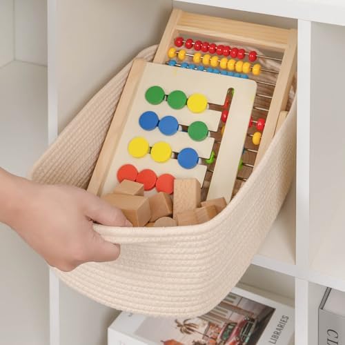 CubesLand Cute and Durable Small Cotton Rope Basket for Organizing - Image 6