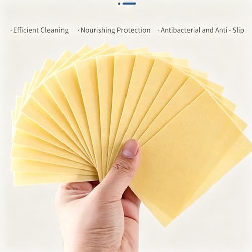 FZYLQY Floor Cleaner Tablets for Mopping Concentrated Floor Cleaning Sheets Dissolvable Multi Surface Floors Care Sheets for Sealed Hard Floor Tile Vinyl Laminate Kitchen Bathroom (Yellow, 100 Piece) - Image 2
