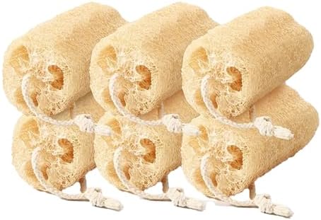 Kitchen Cleaning Cloths, Dried loofah Super Absorbent Plant fibers, Non-Scratch, no Odor, Pack of 6, Reusable. by Unknown