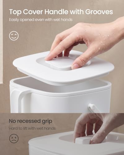 SONGMICS Compost Bin for Kitchen Counter, Plastic, 1.8-Gallon (7 L) - Image 4