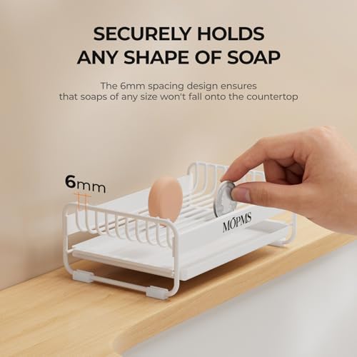 MOPMS Soap Dish for Shower, Carbon Steel Bar Soap Holder with Drainage - Image 3