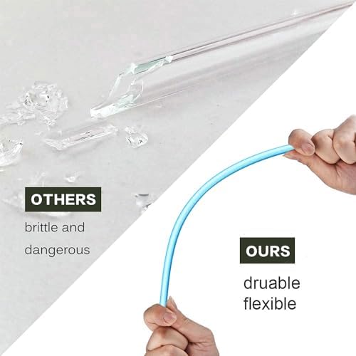Replacement Straw Compatible with Stanley 40 oz 30 oz Cup Tumbler, 6 Pack Reusable Straw with Cleaning Brush, Plastic, Color, Dishwasher Safe - Image 5