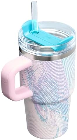 STANLEY Quencher H2.0 Flow State Tumbler, 20 oz, Sea Glass Plume - Image 3