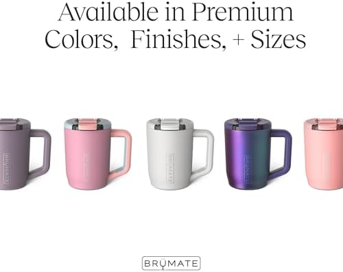 BrüMate Müv - 15oz 100% Leak Proof Insulated Coffee Mug with Handle & Lid - Stainless Steel Coffee Travel Mug - Double Walled Coffee Cup (Dark Aura) - Image 3